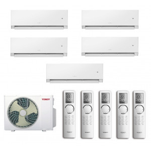 Мульти сплит-система инверторная TOSOT серия CLIVIA 5xT09H-SCWA/I / T42H-FMA/O2 (25м+25м+25м+25м+25м)