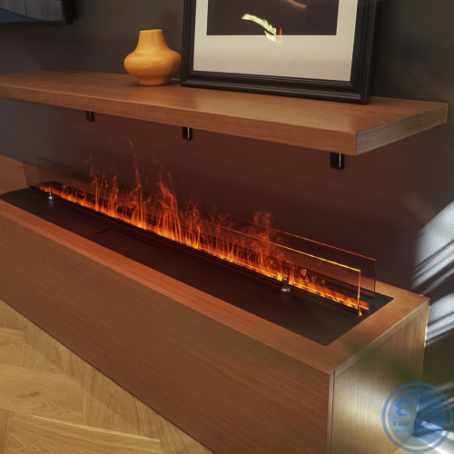 Электрический паровой очаг Schones Feuer 3D FireLine 1500 Pro со стальной крышкой-2