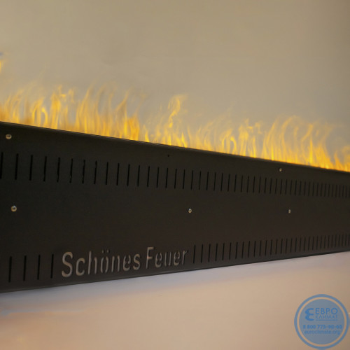 Электрический паровой очаг Schones Feuer 3D FireLine 3000 Blue (с эффектом cинего пламени)-5