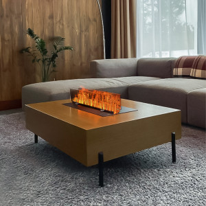 Электрический паровой очаг Schones Feuer 3D FireLine 600 Pro со стальной крышкой