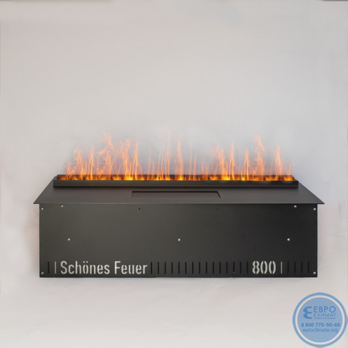 Электрический паровой очаг Schones Feuer 3D FireLine 800 Blue (с эффектом cинего пламени)-5