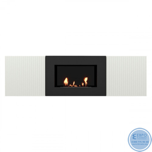 Тумба с биокамином Firelight BFP/P-1400L белая-2