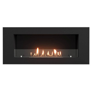 Каминокомплект: Биокамин Firelight BFP/W-110 + Набор керамических камней М, черные