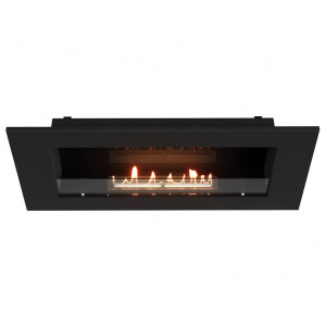Каминокомплект: Биокамин Firelight BFP/W-110 + Набор керамических камней М, черные