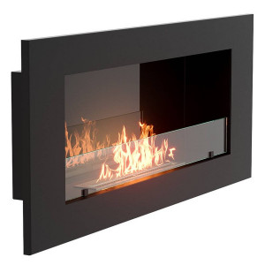 Каминокомплект: Биокамин Firelight BFP/W-110 + Набор керамических камней М, черные