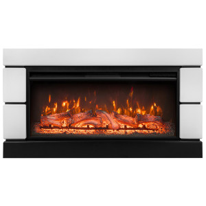 Каминокомплект: Очаг Royal Thermo Aurora RTFP/P-AR40LS, портал Moderno 42/40/36, белый