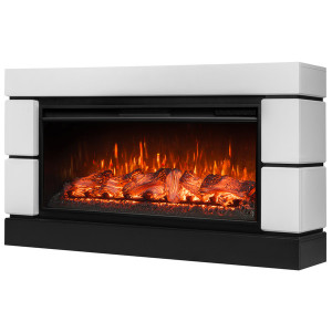 Каминокомплект: Очаг Royal Thermo Aurora RTFP/P-AR40LS, портал Moderno 42/40/36, белый