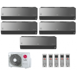 Мульти сплит-система инверторная LG серия Artcool Mirror 5xAM09BP.NSJR0 / MU5R40.U42 (25м+25м+25м+25м+25м)