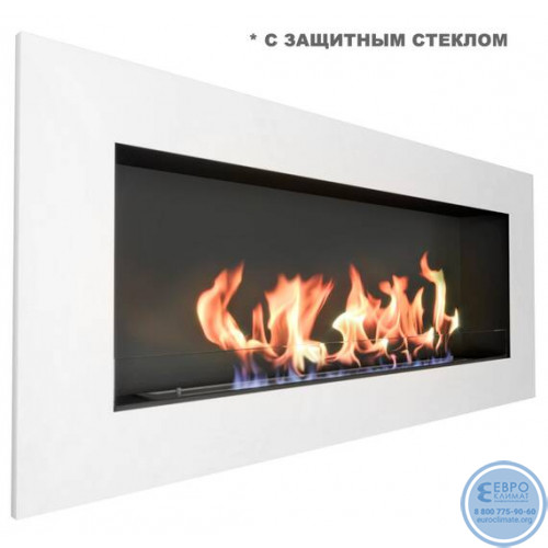 Биокамин Zefire Elliot 1500 с белой рамкой -2