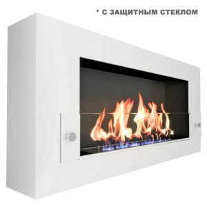 Биокамин Zefire Orion 900 с белой рамкой 
