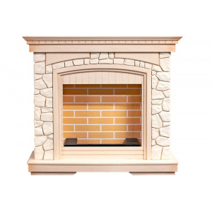 Портал Dimplex Glasgow Слоновая кость с патиной/белый под очаг Cassette 400/600