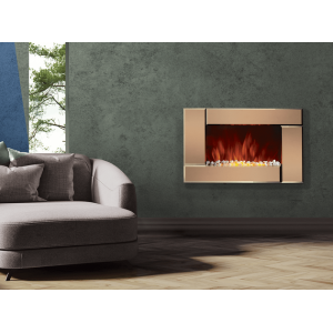 Электрокамин Electrolux EFP/W-2000S BRONZE с 3D эффектом живого пламени