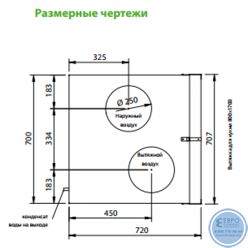 Приточно-вытяжная установка с рекуперацией тепла Enervent LTR-7-3